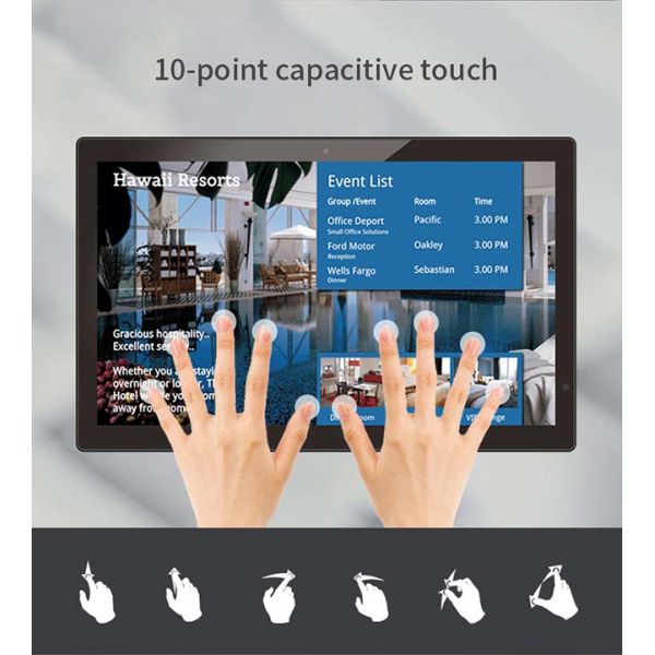 1920*1080 Resolution Interactive Touch Screen Monitor For Supermarkets