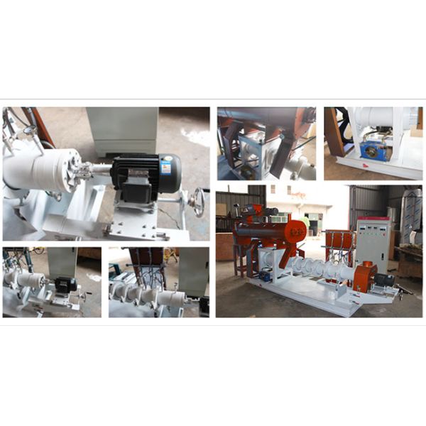 Mixer 500kg/Batch Floating Fish Feed Plant 1T/H Pneumatic Conveying Aquarium