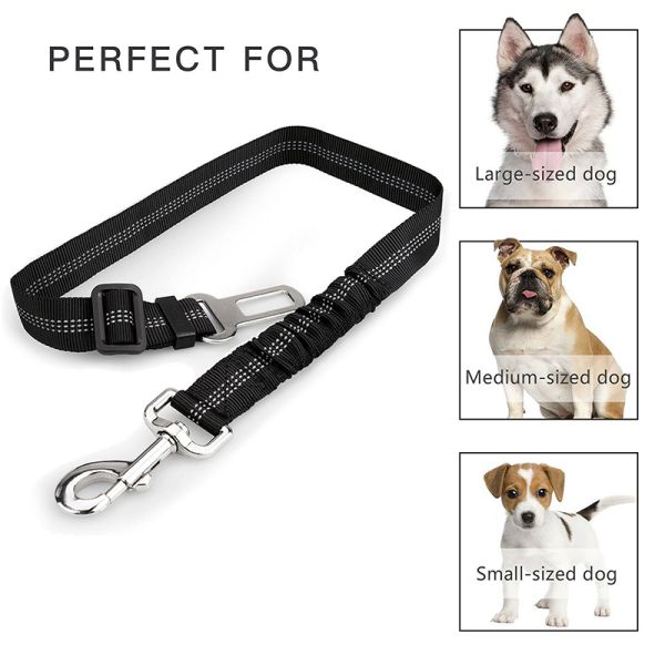 Para Mascotas Adjustable Vehicle Rope Dog Leash Pet Dog Cat Car Seat Belt