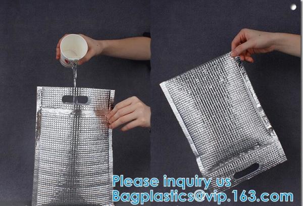 Closure Reusable Waterproof EPE Slider Zipper Bags Foam Zipper Slider Bags Insulation Pack