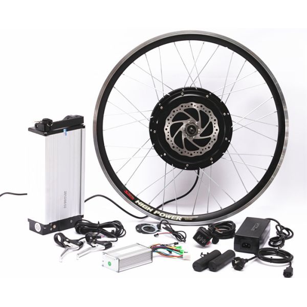 Fat Tire Electric Bicycle Hub Conversion Kit 20Ah High Capacity Lithium Battery