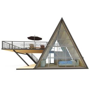 Buy cheap Galvanized Steel Square Tubes Deluxe Small Wooden House Triangle Modular from wholesalers