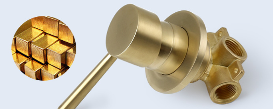 OEM Brushed Golden Concealed Rain Shower Faucets