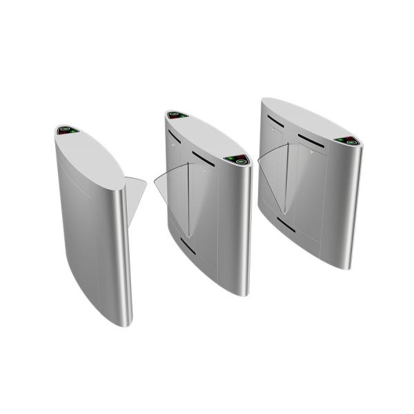 Quality AC 220V Flap Barrier Turnstile Security Access Control Flap Gate System With Face Recognition for sale
