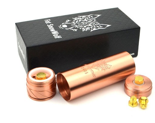 newest design fat snowwolf mod copper fat snow wolf mod RDA atomizer fat snowwolf mod