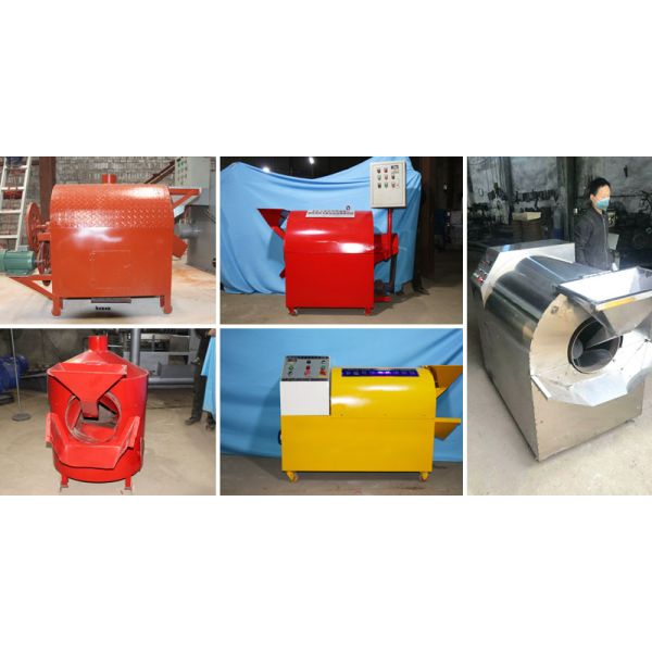 Chestnut Peanuts Industrial Roasting Machine With Automatic Discharge