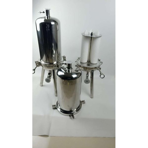 Industrial Multi Cartridge Filter Housing 0.6Mpa Water Treatment Equipments CE