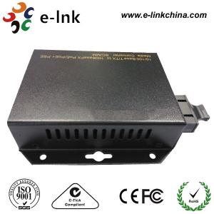 China Wall Mounted POE Fiber Media Converter , Ethernet To Optical Fiber Media Converter wholesale