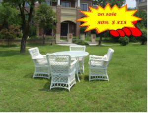 China 5pcs Rattan Garden Dining Sets / Outdoor Rattan Garden Furniture Sets wholesale
