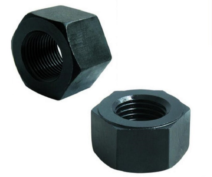 Carbon Steel Hexagon Lock Nut Black Plating Type With Fine Thread