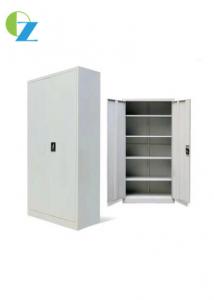 China 2 Door Steel Office Cupboard Design With 4 Shelves Cabinet Metal Cupboard Style wholesale