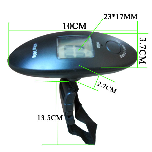100g 40kg Travel Digital Scale Low Battery Indication For Weighing Luggage