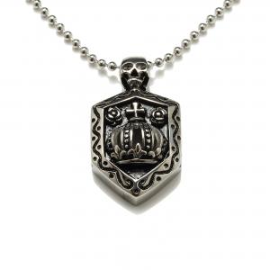 China Wholesale 316l stainless steel knigts templar shield necklaces for men wholesale