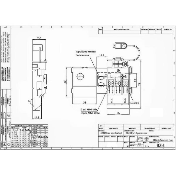 Three Way Oven Terminal Block Gas Cooker Iron Black IP00 Protection 450VAC