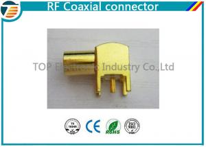 China PCB Assembled RG174 RF Coaxial Connector MCX Gold Plated Less Weight wholesale