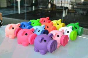 China 12cm Length Colorfull Piggy Bank Money Box With Mouth Open , Cute Piggy Banks For Adults wholesale