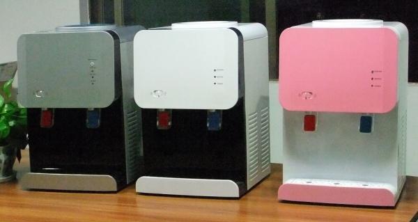 Desktop Pipeline Water Cooler Dispenser Customized Voltage Heating And Cooling Function