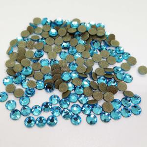 China wholesale high quality D.k Sky blue color dmc crystal hot fix rhinestone wholesale