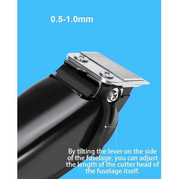 6 In 1 Electric Facial Hair Shaver Titanium Black Safety Rechargeable Hair Trimmer