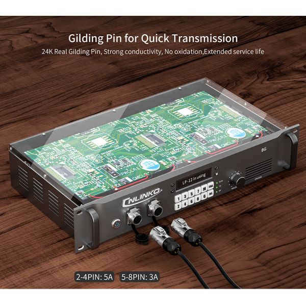 Cnlinko M12 Metal 7 Pin Plug Socket IP68 Waterproof Electrical Connector with Dust Cover