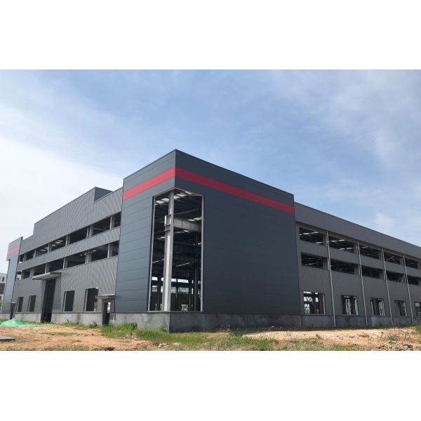 Easily Assembled Waterproof Prefab Building with Solid H-shape Steel Beam Main Frame