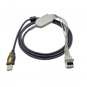 China Far Infrared 3.0m Holter ECG Cable USB Adapter For Mortara H3 Mortara 10 Pin 145cm wholesale