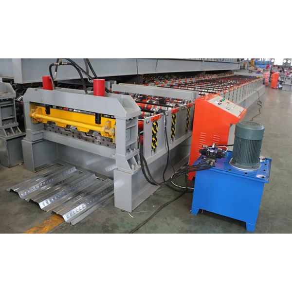 Galvanized PPGI Double Layer Roll Forming Machine With Hydraulic Cutting 8-15m/Min