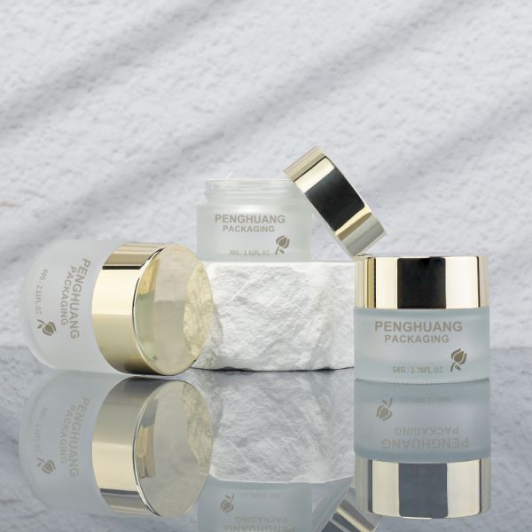 30ml 50ml Cream Glass Jars For Cream Facial Oil Lipstick