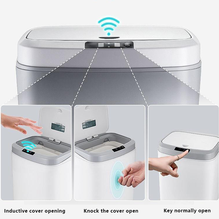 Automatic Steel Trash Can Production Line Pet Sensor Trash Can Feidash Touchless Trash Can