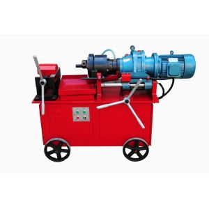 Straight Screw Steel Bar Thread Cutting Machine , Rebar Threading Machine
