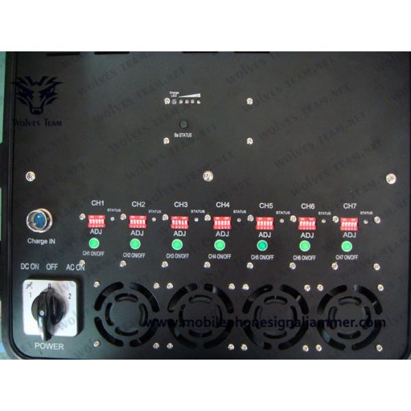 Big Powerful Vehicle Jammer Waterproof All Cell Phone Signal Jammer/Wifi/Bluetooth 2.4g 5.8g