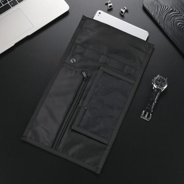 EMF shielding anti GPS, RFID signal stop tablet case with magnetic snap