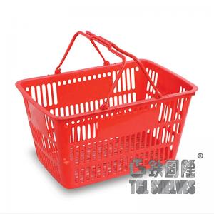 China CE Certificate plastic supermarket basket 47×32×21cm with Corrosion Resistance on sale