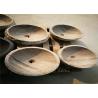 Bowl Round Natural Stone Sink Marble Material With White Wooden Veins for sale