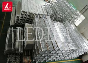 China Single Action Aluminum Square Truss Rod Frame Truss Structure / Event Spigot Bolt Truss wholesale