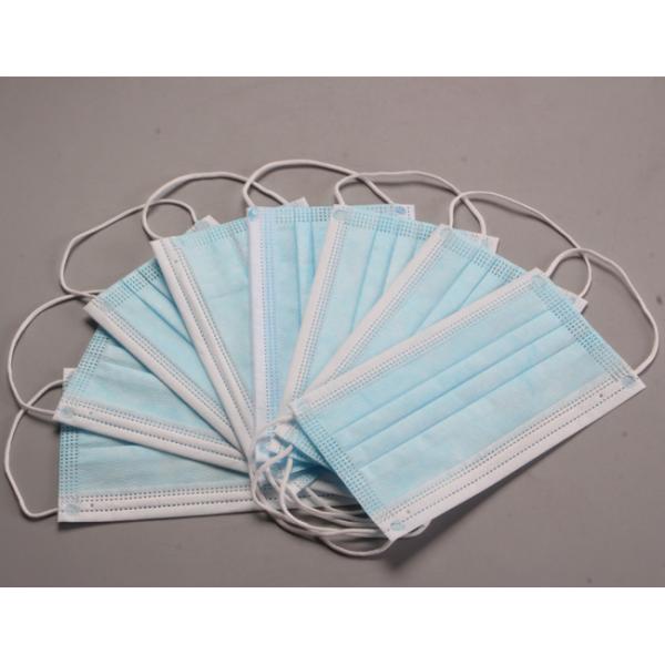 3 Ply Non Woven Face Disposable Protective Durable Earloops High Barrier And Soft