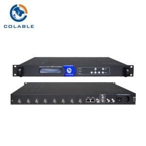 China 8 Port To 4 RF CVBS To DVB-C Encoder Modulator , Digital TV Video Encoder Modulator wholesale