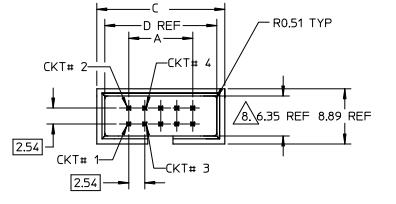 Molex FFC Shrouded Wire To Board Terminal Block 2 Row 2.54mm Pitch