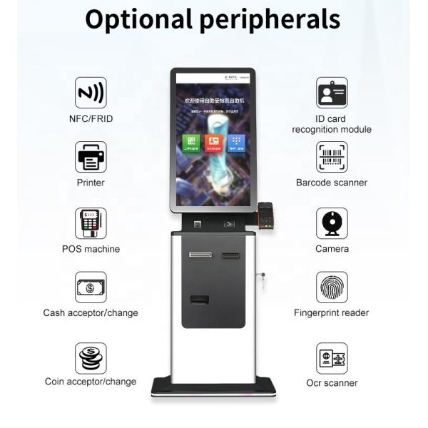 Android Windows Payment kiosk Cash Acceptor exchange kiosk Self Service touch screen Kiosk