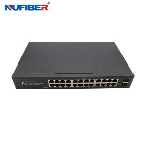 NF-PSE5224-SFP-1U 1U Rack Type 24 Port Gigabit PoE Switch for Hikvision IP Camera with Power Priority Mechanism and 8.8Gbps Switch Capability