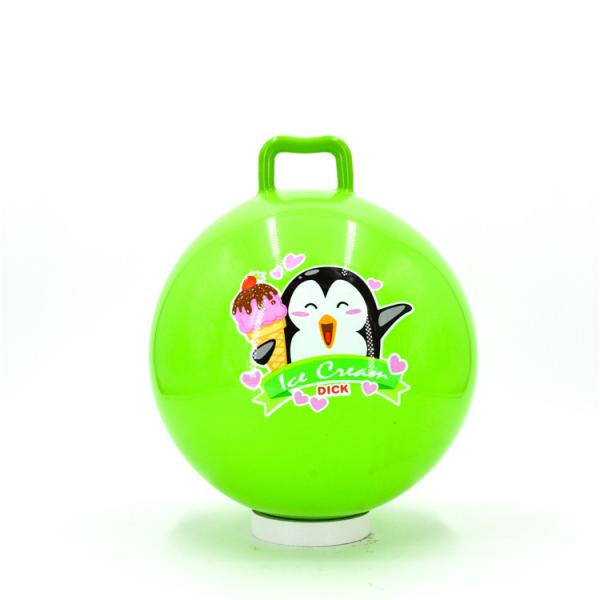 Nontoxic Odorless Inflatable Ball With Handle , Anti Slipping Jumping Bouncy