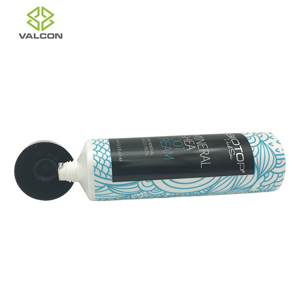 100 ML Plastic Empty Cosmetic Tubes Colorful Silkscreen Printing For Foot Cream