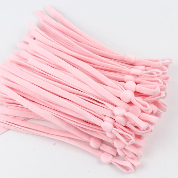Colorful 12cm&5mm flat adjustable elastic band for face mask with buckle earloop strap earloop cord