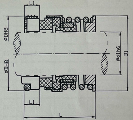 Centrifugal Water Pump CNP Mechanical Seal ZS50/65/80/100 ZS-24/BSE4