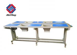 China SS 70mm/S 6 Station Vegetables Working Table With Conveyor on sale