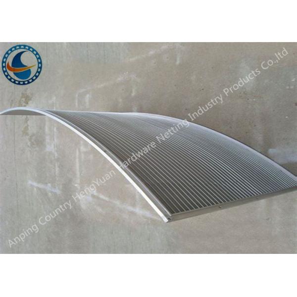 0.25mm Slot Opening Stainless Steel Waste Water Parabolic Screen