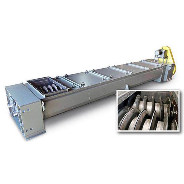 OEM Custom Cooling or Heating Optional U Trough Double Auger Screw Conveyor