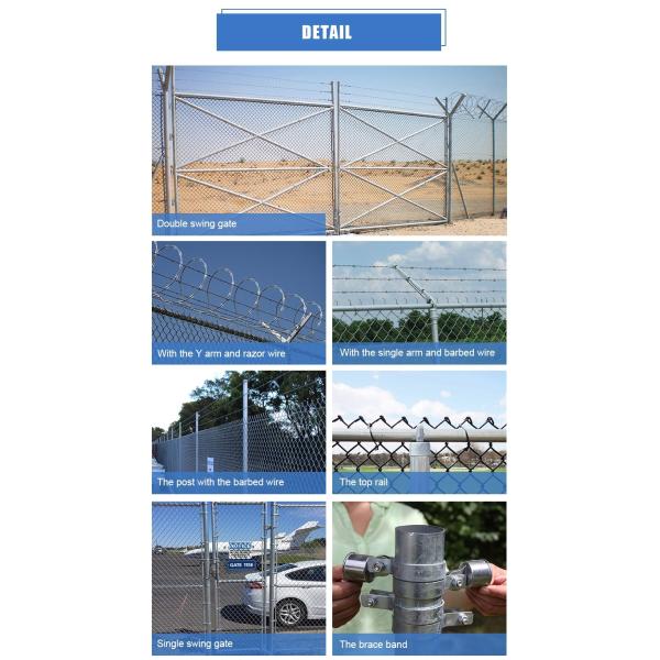 50m - 100m Width Wire Netting Fence ISO 9001 Certificated zig zag pattern