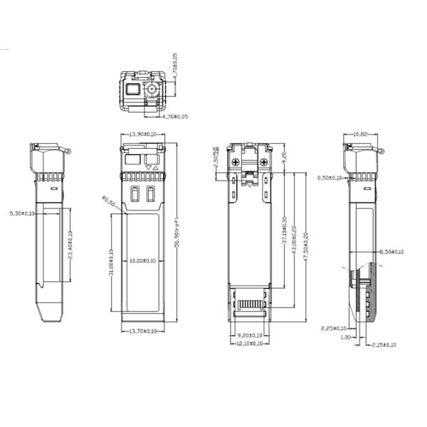 1270nm-TX / 1330nm-RX 10km Cisco SFP-10G-BXU Compatible Transceiver Bidirectional