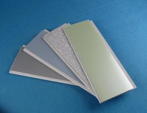 China Durable bathroom UPVC Wall Panels For Interior Wall Covering , Grey Blue White Green Color wholesale